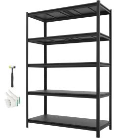 Storage Shelves, 5-Tier Adjustable, 3000 lbs Capacity, Heavy Duty Garage Storage Shelving Unit, Metal Utility Rack Shelf
