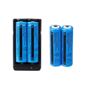 Battery 3000mAh 3.7V Rechargeable Li-ion Batteries For Torch Laser&Dual Charger (Option: 4Batteries1DualCharger)