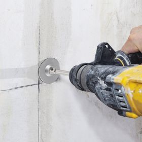 Concrete Hole Saw Kit, 1-2/11', 1-3/5', 2-9/16', 3-5/32', 3-15/16' Drill Bit Set SDS Plus & SDS MAX Shank Wall Hole Cutter W/a 4-1/3' Connecting (Option: Silver)