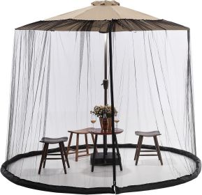 9/10 FT Mosquito Net for Patio Umbrella Outdoors Screen Polyester Hanging Tent(Mosquito Net Only) (Color: 10ft)
