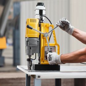 Magnetic Drill 1400W 2922 Lbf Mag Drill Press 2 In Boring Diameter 0-750 RPM (Option: Yellow)